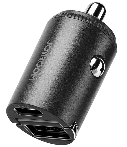 Joyroom JR-CCN18 Biloplader, 65W, 1 x USB-A - 1 x USB-C, Sort