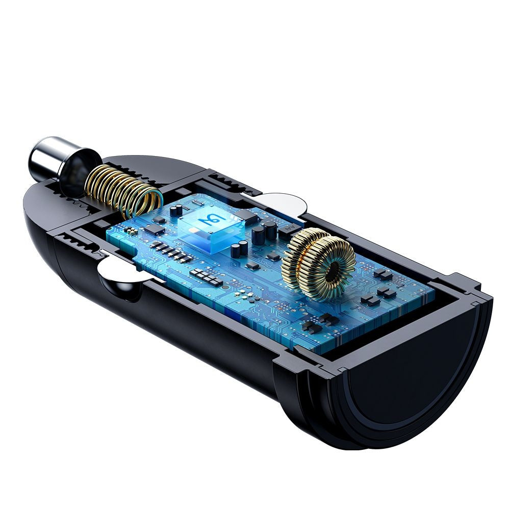 Biloplader McDodo CC-7491 Obsidian, 30W, 3A, 1 x USB-C, Sort