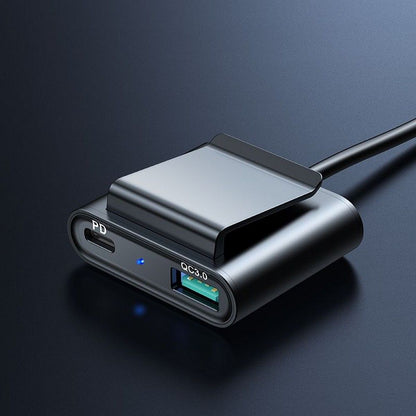Biloplader Joyroom JR-CL05, 72W, 3A, 2 x USB-C - 3 x USB-A, Sort