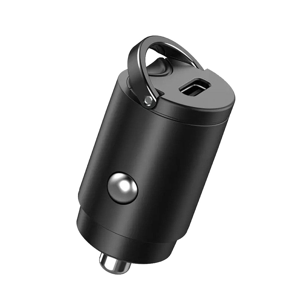 Biloplader Techsuit C5 NanoVolt, 30W, 3A, 1 x USB-C, Sort