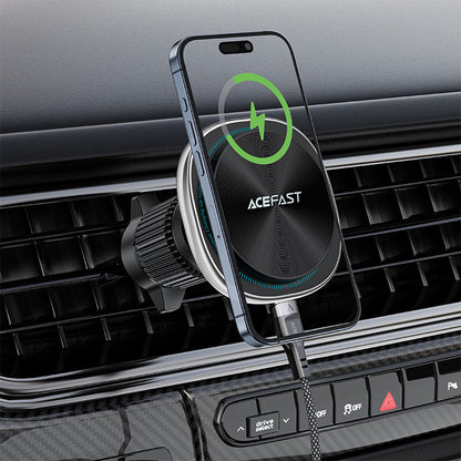 Trådløs Biloplader Acefast D41, 15W, 1.67A, Sølv