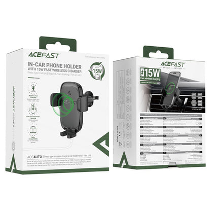 Trådløs Biloplader Acefast D48, 15W, 1.67A, Sort