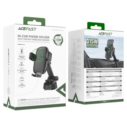 Trådløs Biloplader Acefast D49, 15W, 1.67A, Sort