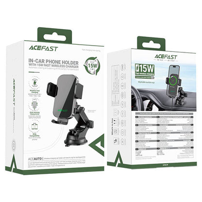 Trådløs Biloplader Acefast D53, 15W, 1.67A, Sort