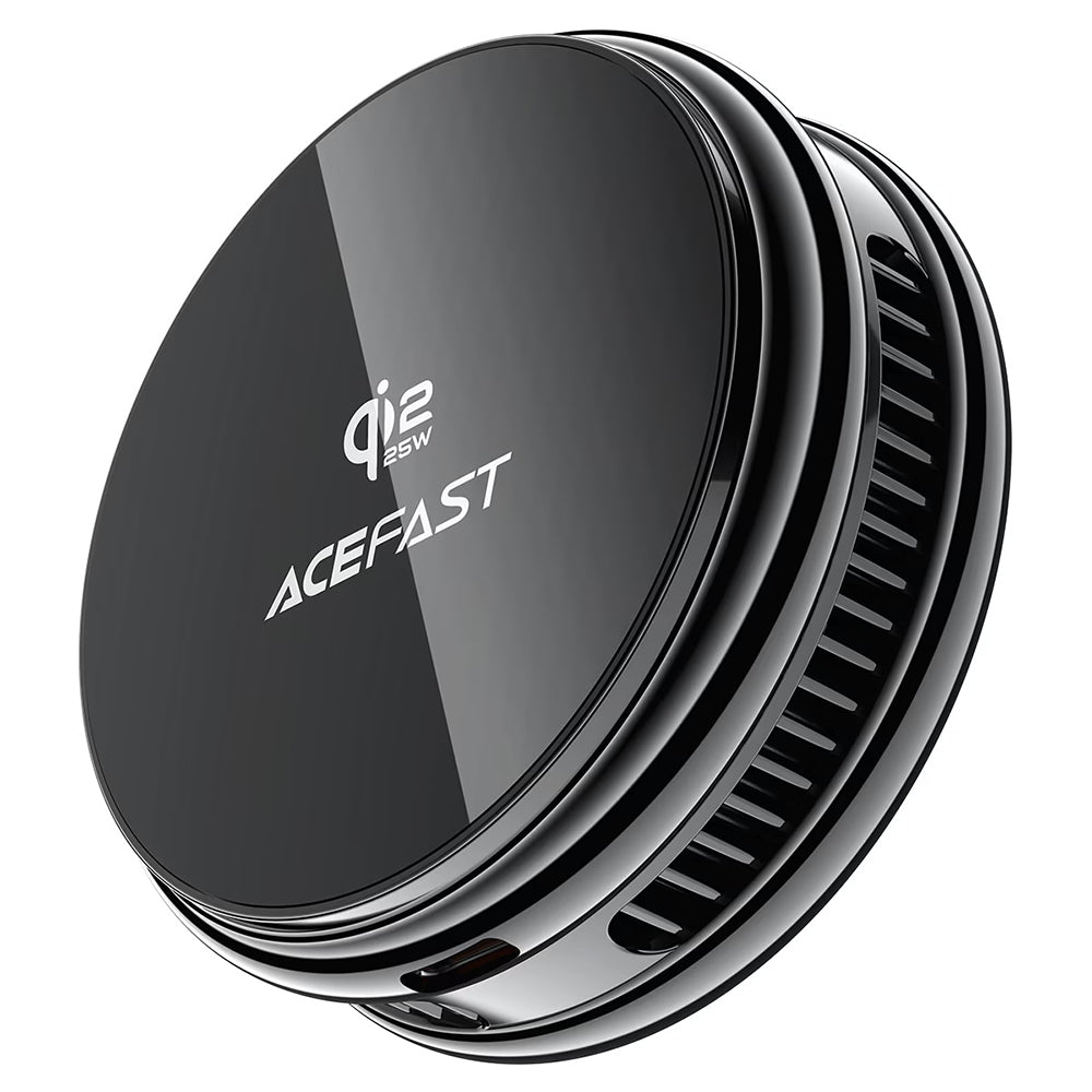 Acefast E47 2i1 trådløs netoplader, 25W, sort