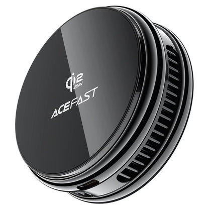 Acefast E47 2i1 trådløs netoplader, 25W, sort