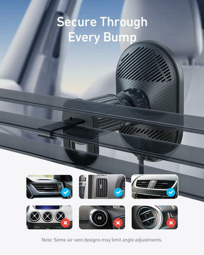 Anker MagGo Trådløs Biloplader, 15W, 1.67A, Sort B2932G11