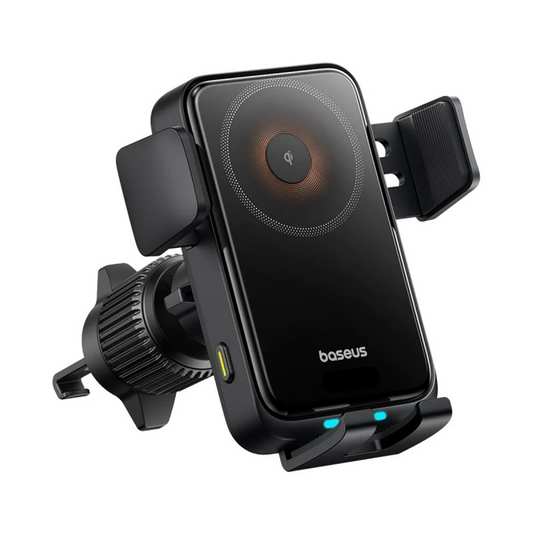 Baseus Wisdom Pro Vent Wireless Car Charger, 15W, 1.67A, Black, Resealed C40381501123-00