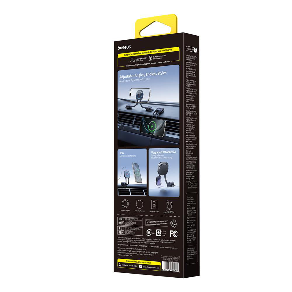 Trådløs Biloplader Baseus PrimeTrip C03s Pro, 15W, 1.67A, Sort C0013803