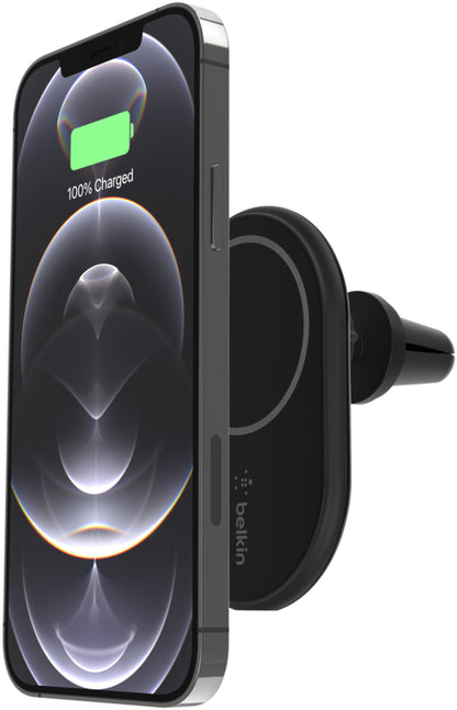Belkin BoostCharge Trådløs Biloplader, 10W, 1.1A, Sort WIC004btBK
