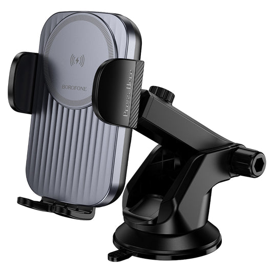 Trådløs Biloplader Borofone BH222 Leading, 15W, 1.67A, Sort