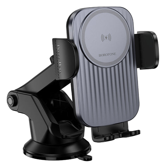 Trådløs Biloplader Borofone BH222 Leading, 15W, 1.67A, Sort