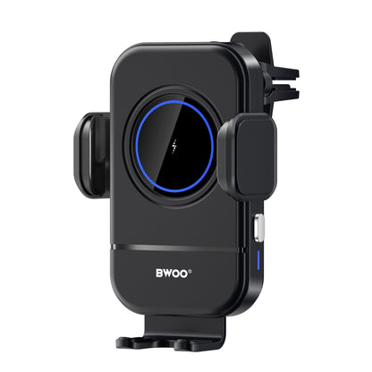 Trådløs Biloplader BWOO ZJ137, 15W, 1.67A, Sort