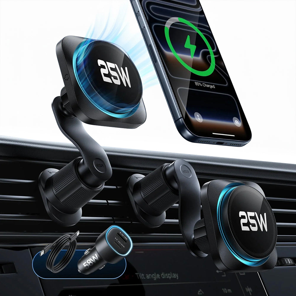 Trådløs Biloplader ESR, 25W, Sort