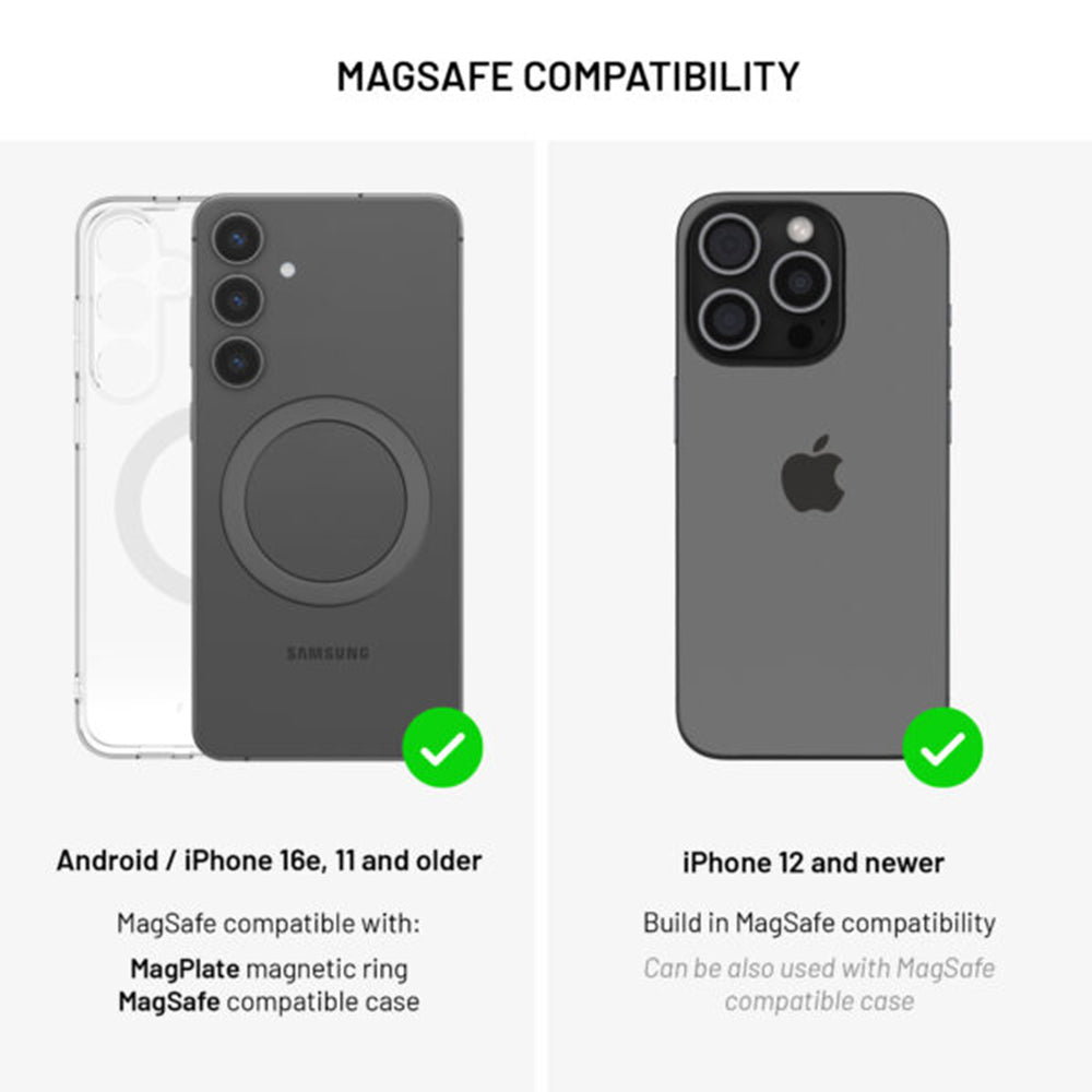 Trådløs Biloplader Fixed MagRound 2 XL, 15W, 1.67A, Sort