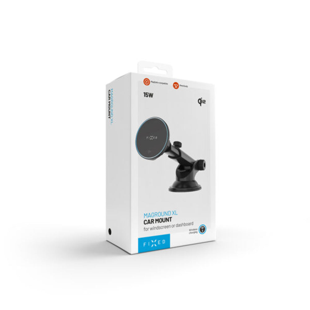 Trådløs Biloplader Fixed MagRound 2 XL, 15W, 1.67A, Sort