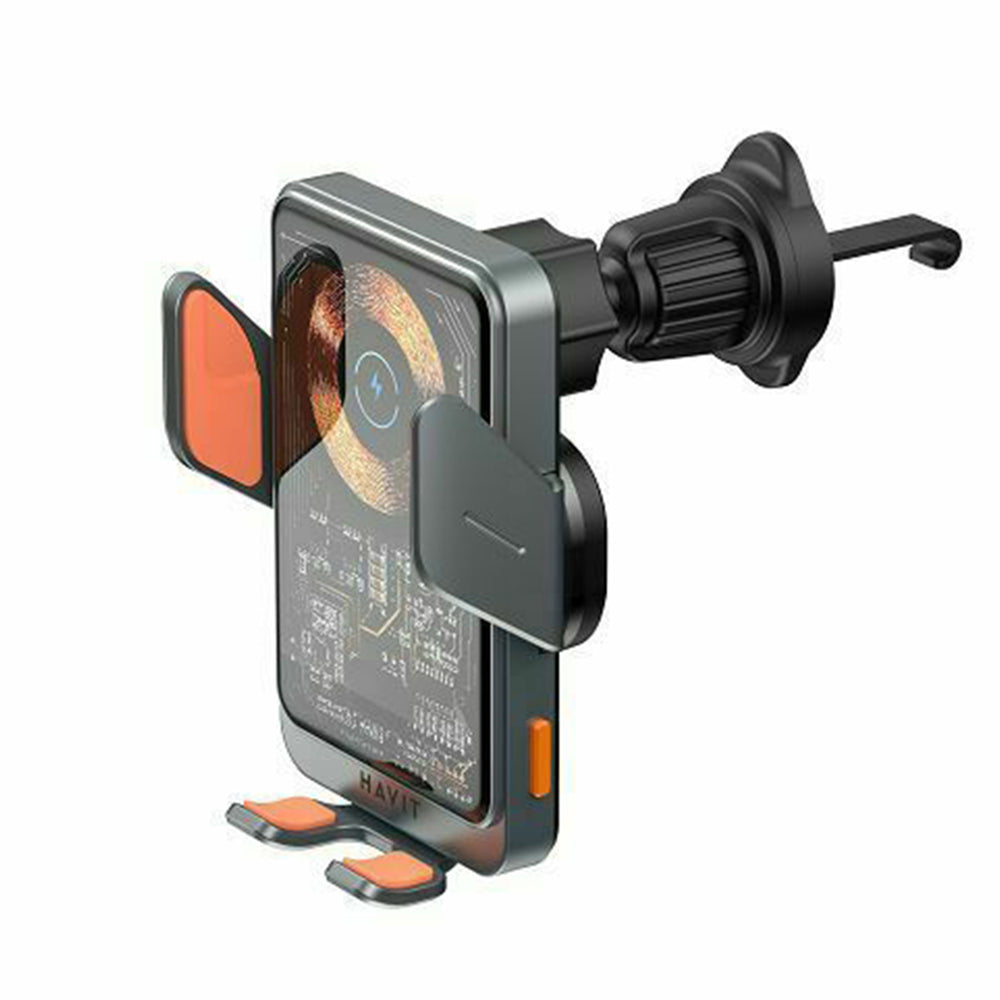 Trådløs Biloplader HAVIT W3033, 15W, 1.67A, Sort Sølv