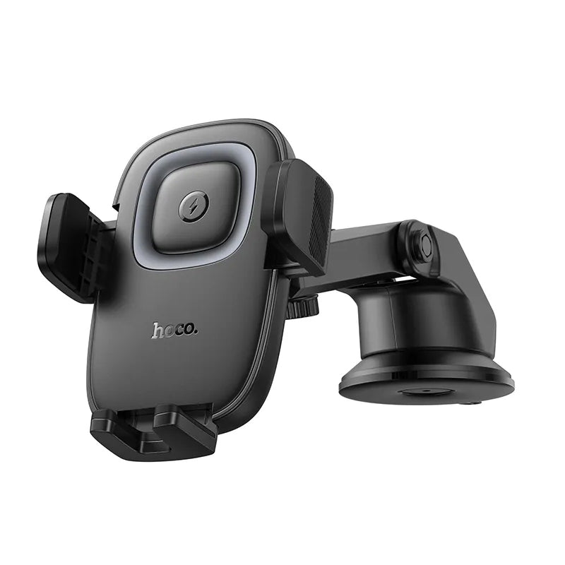 HOCO HW32 Wireless Car Charger, 15W, 1.67A, Black