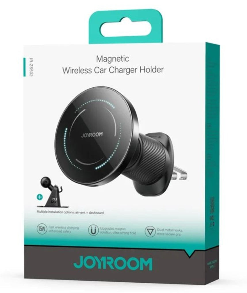 Trådløs Biloplader Joyroom JR-ZS502, 15W, 1.67A, Sort