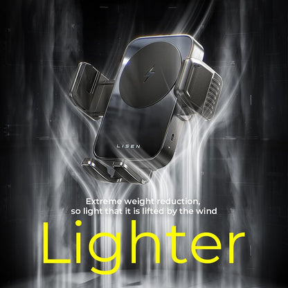 Trådløs Biloplader Lisen W605, 15W, 1.67A, Sort YL0225030014