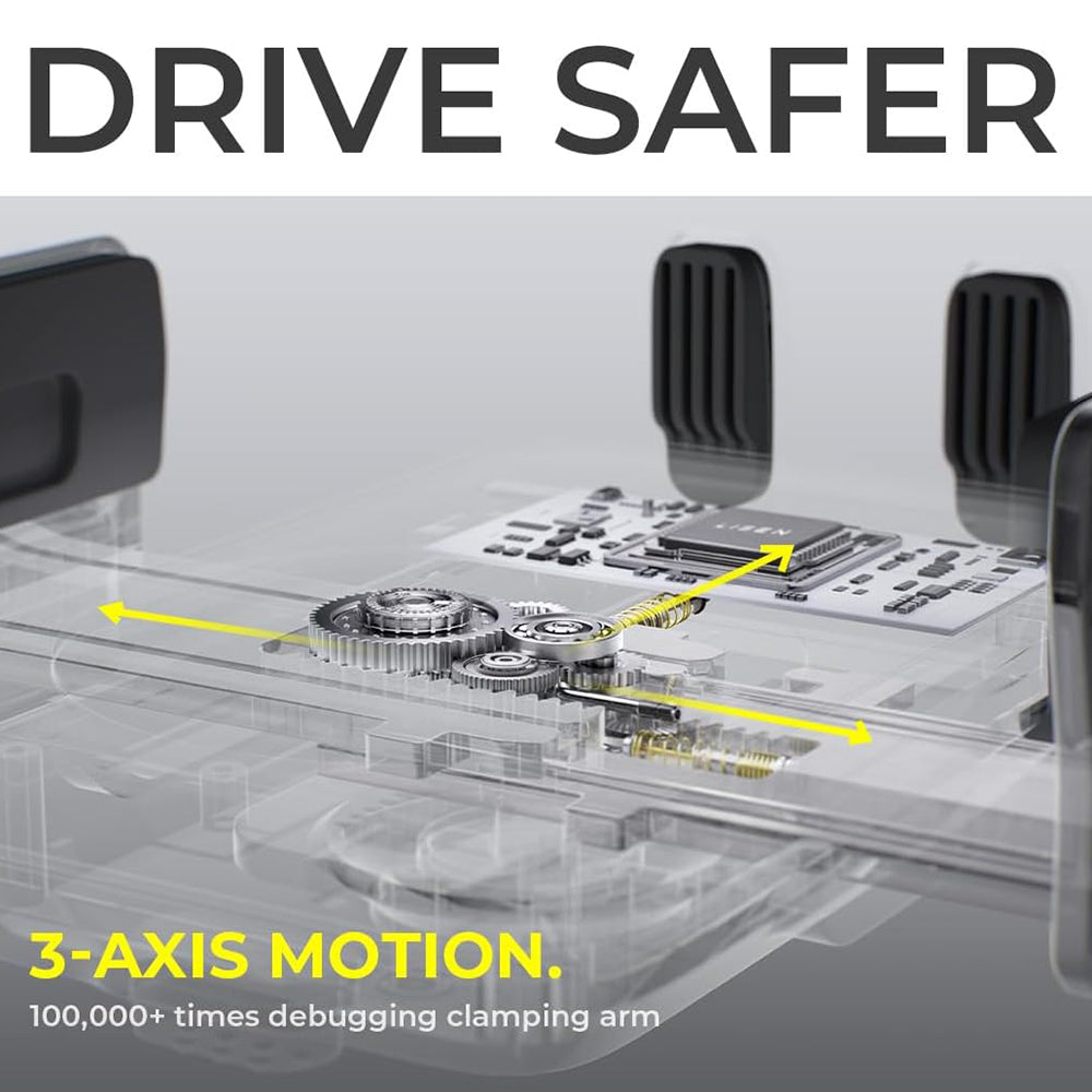 Trådløs Biloplader Lisen W605, 15W, 1.67A, Sort YL0225030014