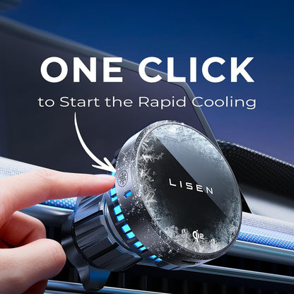 Trådløs Biloplader Lisen W701, 15W, 1.67A, Sort YL0224060042