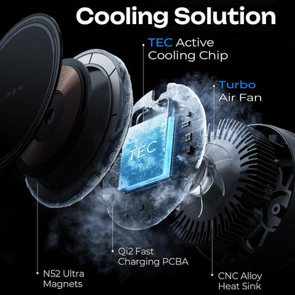 Trådløs Biloplader Lisen W701, 15W, 1.67A, Sort YL0224060042