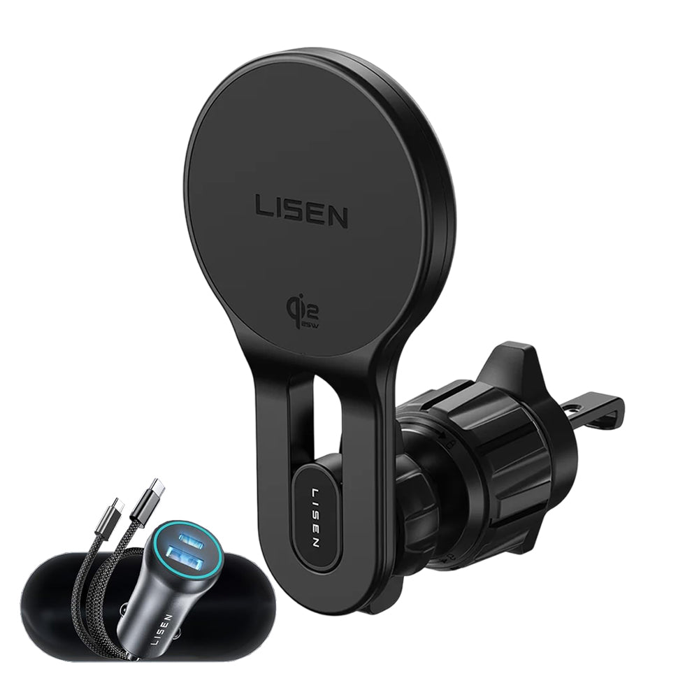 Trådløs Biloplader Lisen W704 Pro, 25W, Sort YL0225090003