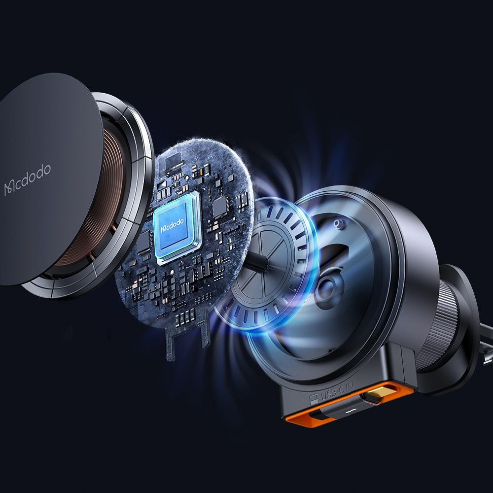 Trådløs Biloplader McDodo CH-0090, 15W, 1.67A, Sort