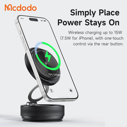 Trådløs Biloplader McDodo CH-8610, 15W, 1.67A, Sort