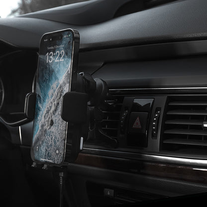 Trådløs Biloplader Proove Triple Clamp, 15W, 1.67A, Sort WHTC15010001