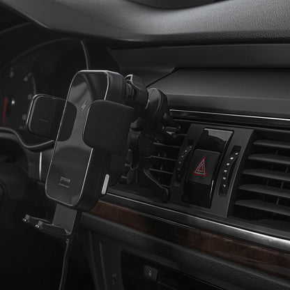 Trådløs Biloplader Proove Triple Clamp, 15W, 1.67A, Sort WHTC15010001