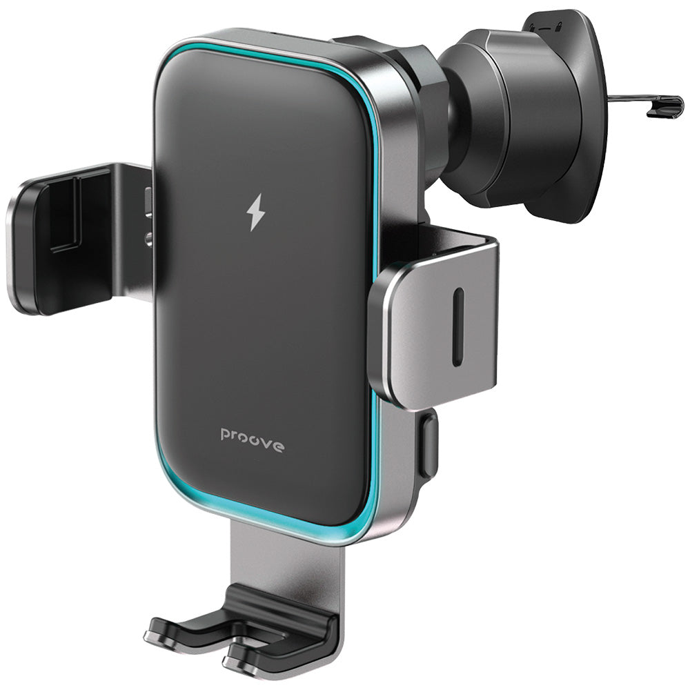 Trådløs Biloplader Proove Triple Clamp Pro, 15W, 1.67A, Grå WHTP15010004