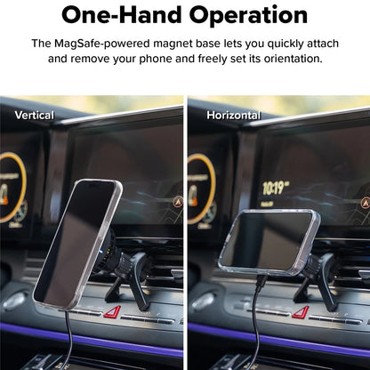 Trådløs Biloplader Ringke, 15W, 1.67A, Sort