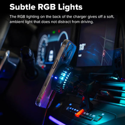 Trådløs Biloplader Ringke, 15W, 1.67A, Sort