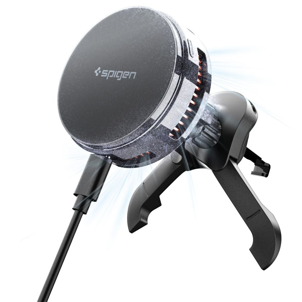 Trådløs Biloplader Spigen Essential, 25W, 1.67A, Sort