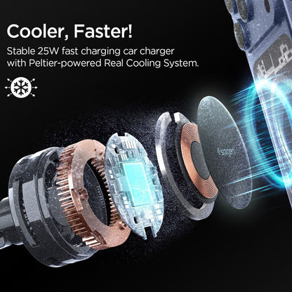 Trådløs Biloplader Spigen Essential, 25W, 1.67A, Sort