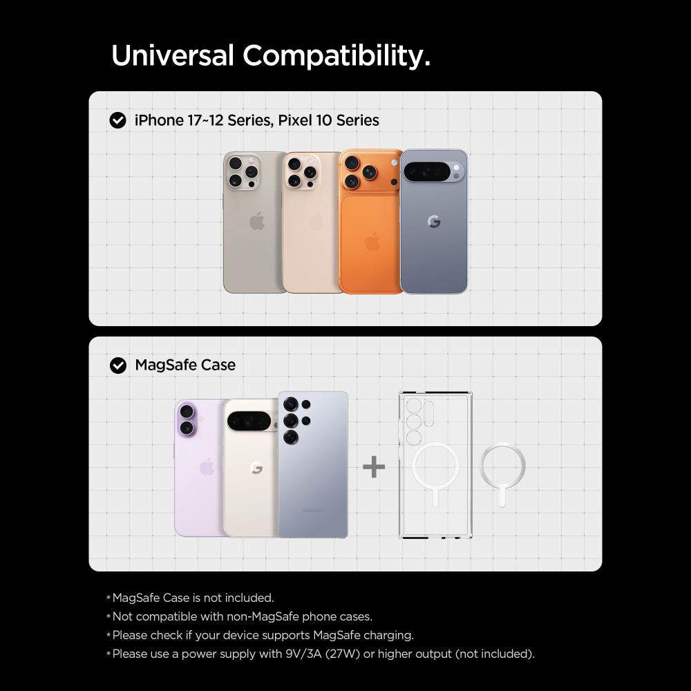 Spigen EV15MAQ Essential Wireless Car Charger, 15W, 1.67A, Black ACP10513