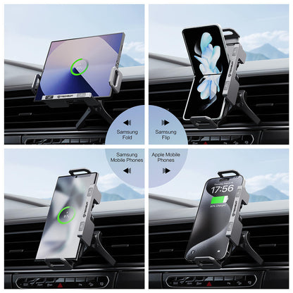 Trådløs Biloplader Techsuit SW1 ModoDock, 15W, 1.67A, Sort