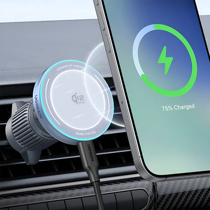 Trådløs Biloplader UGREEN W758, 25W, 1.67A, Blå