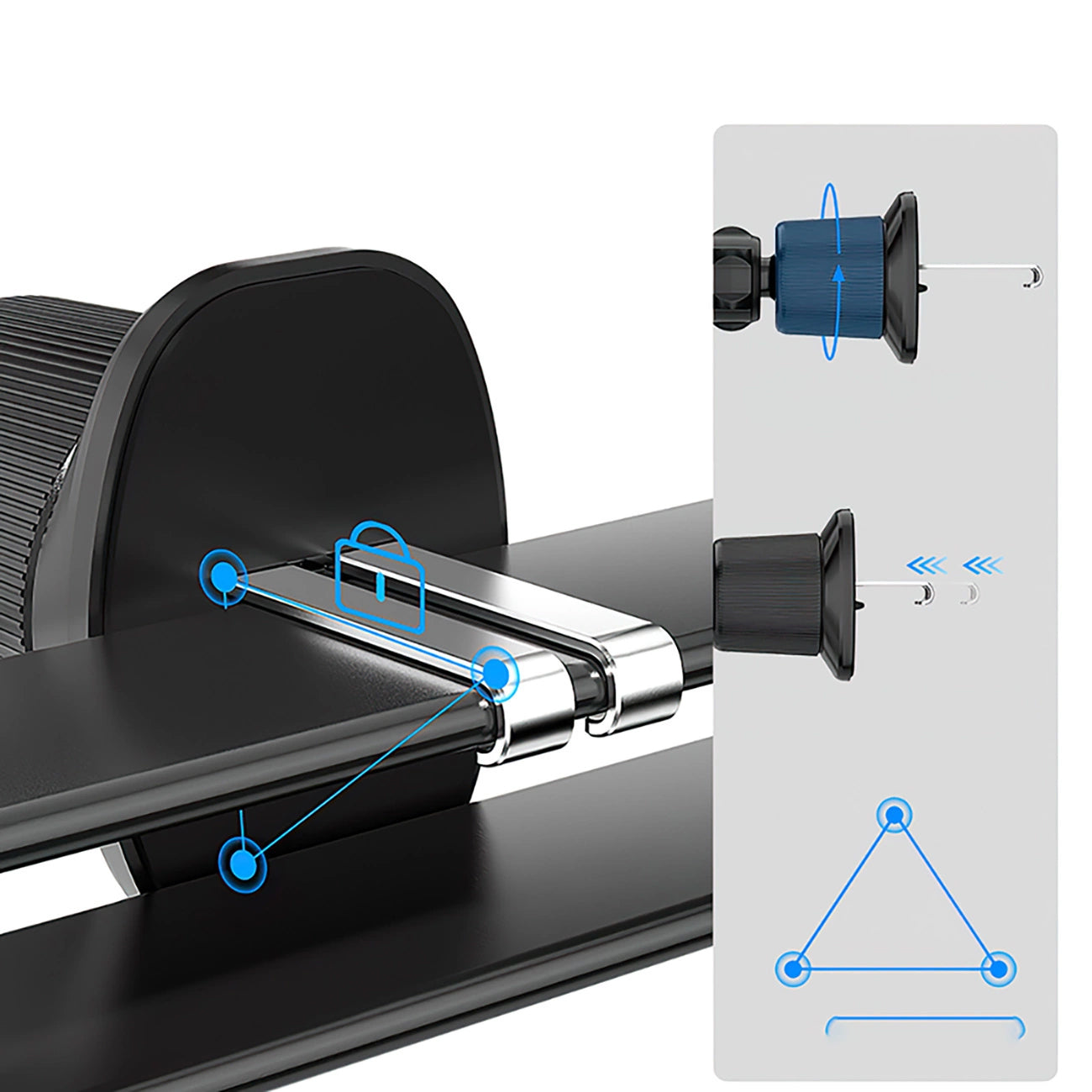 Trådløs Biloplader WZK WCT5-Q6S2Y, 15W, 1.67A, Sort