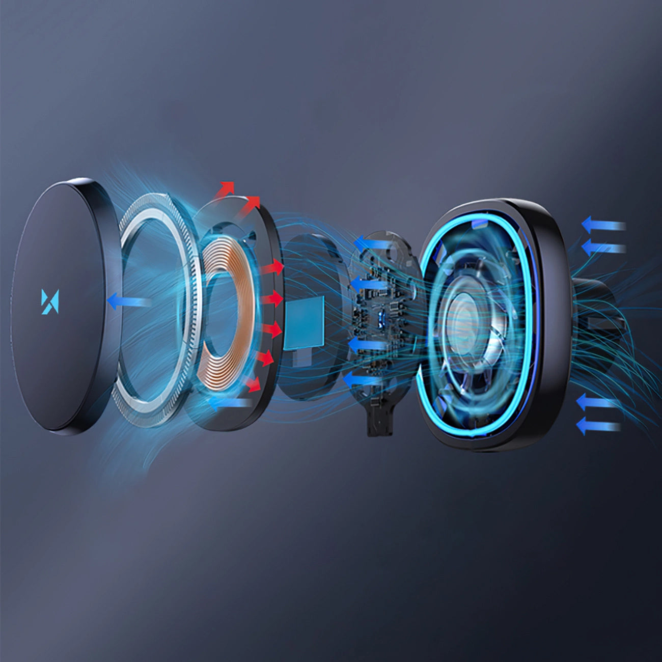 Wireless Car Charger WZK WCT5-Q6S2Y, 15W, 1.67A, Black