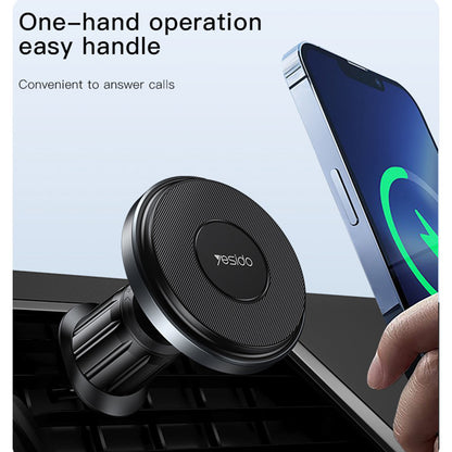 Trådløs Biloplader Yesido C190, 15W, 1.67A, Sort