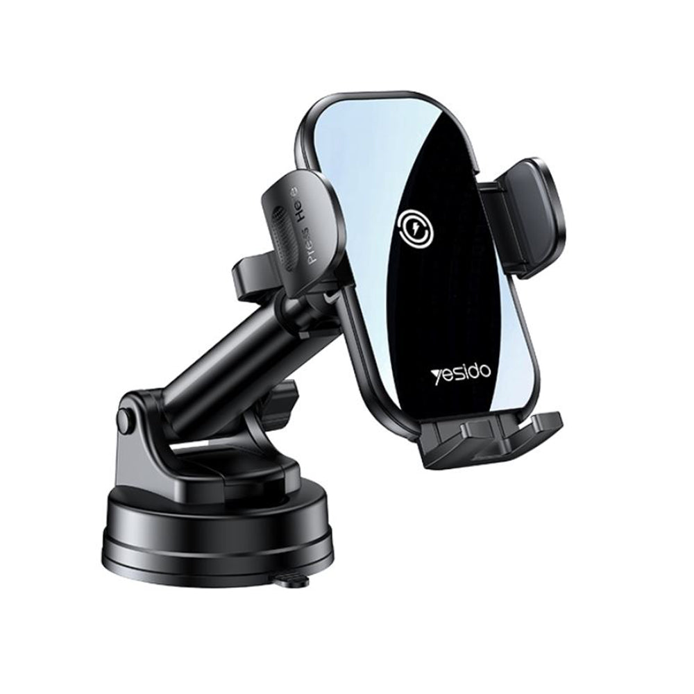 Trådløs Biloplader Yesido C197, 15W, 1.67A, Sort