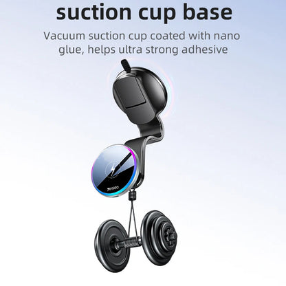 Trådløs Biloplader Yesido C292, 15W, 1.67A, Sort