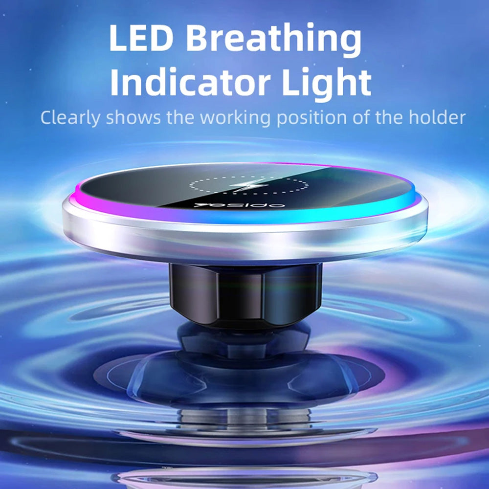 Trådløs Biloplader Yesido C292, 15W, 1.67A, Sort