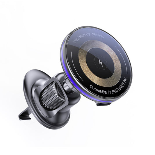 Trådløs Biloplader Yesido C308, 15W, 1.67A, Sort