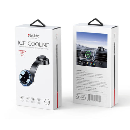 Trådløs Biloplader Yesido C311, 15W, 1.67A, Sort