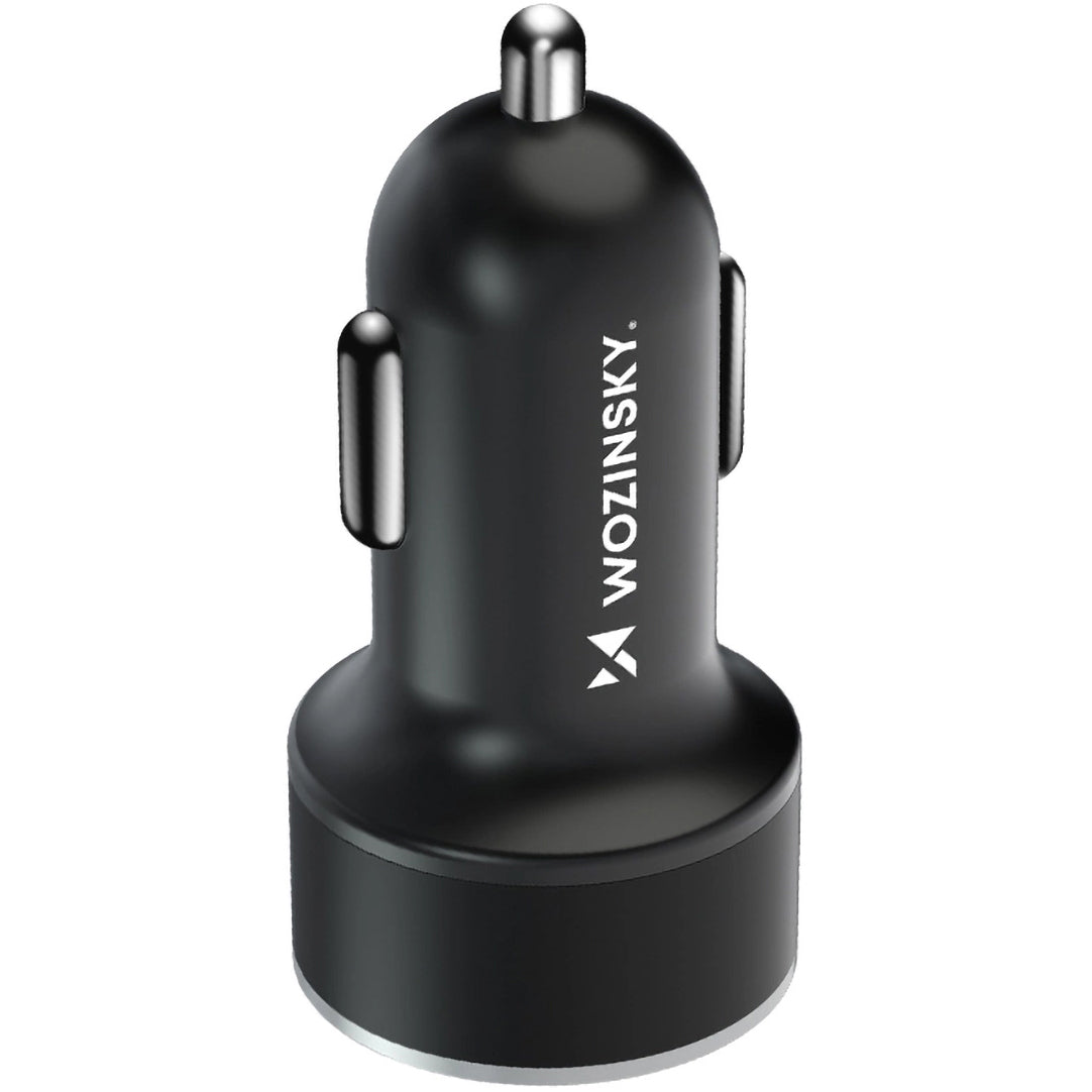 Biloplader WZK WDCCAC, 36W, 3A, 1 x USB-A - 1 x USB-C, Sort 