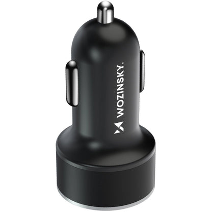 Biloplader WZK WDCCAC, 36W, 3A, 1 x USB-A - 1 x USB-C, Sort 